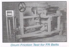 Drum Friction Test for FR Belts